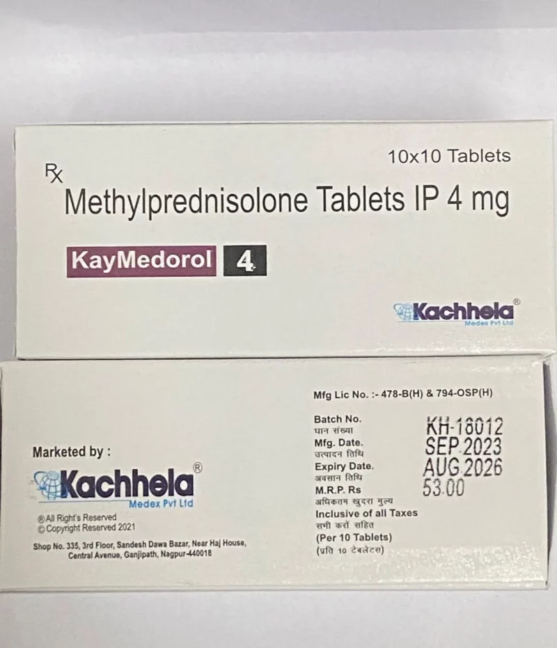 Kaymedorol 4 mg (Methylprednisolone)