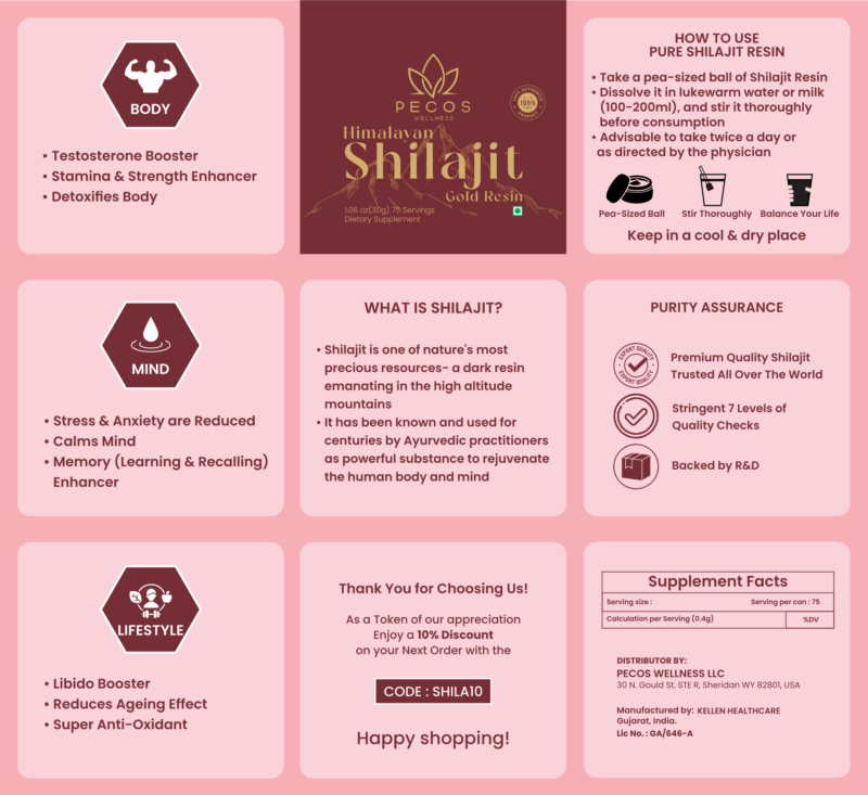 Shilajit Gold resin 100% Pure